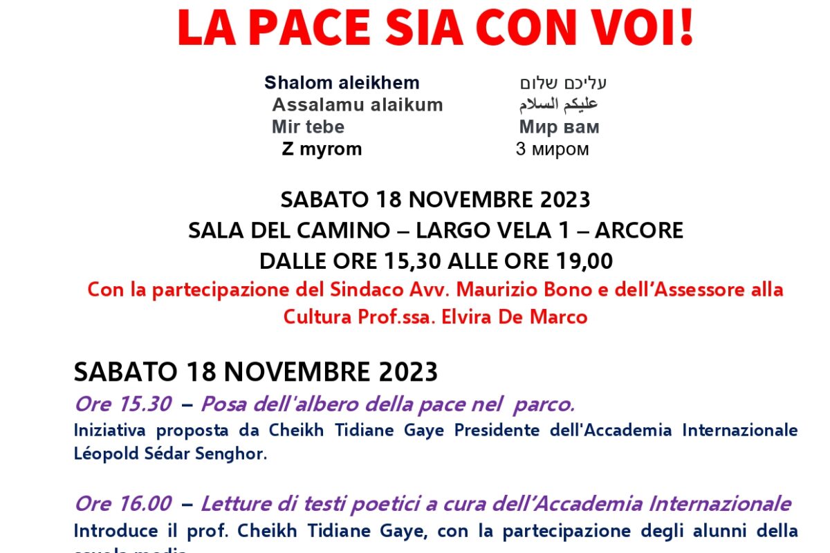 LA PACE SIA CON VOI!